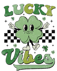 Retro Groovy St Patricks Day Lucky Vibes Hippie Shamrock Mousepad