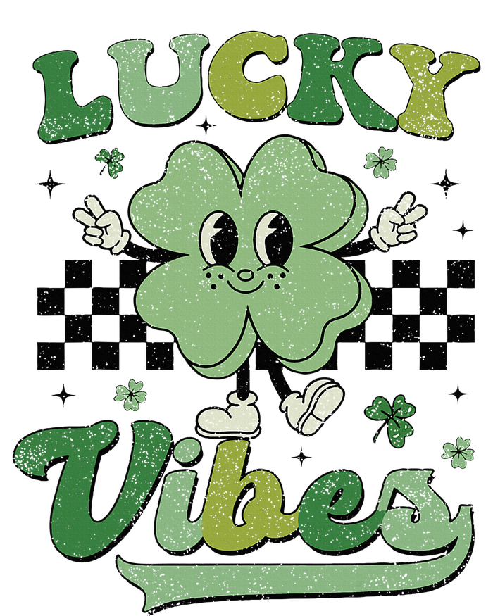 Retro Groovy St Patricks Day Lucky Vibes Hippie Shamrock Mousepad