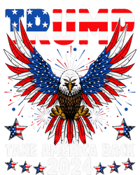 Retro Trump 2024 Take America Back American Flag Trump 2024 Tie Dye Hoodie