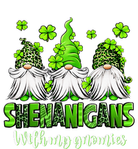 Shenanigans With My Gnomies St Patrick's Day Gnome Shamrock Womens Cotton Relaxed Long Sleeve T-Shirt