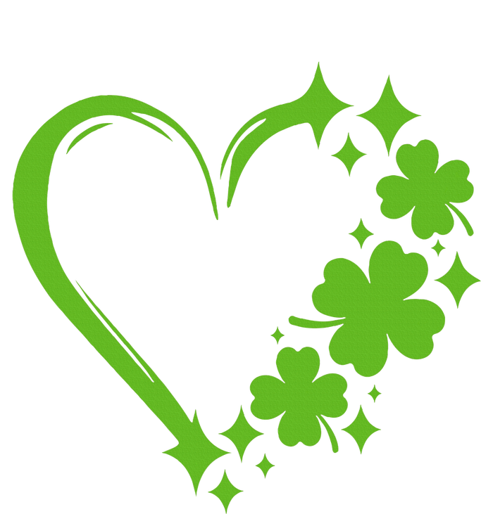 St Patricks Day Cute Heart Love Shamrock St Patricks Day Metallic Star Ornament