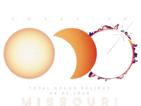 Solar Eclipse 2024 Missouri Total Eclipse American Graphic 7-Panel Snapback Hat