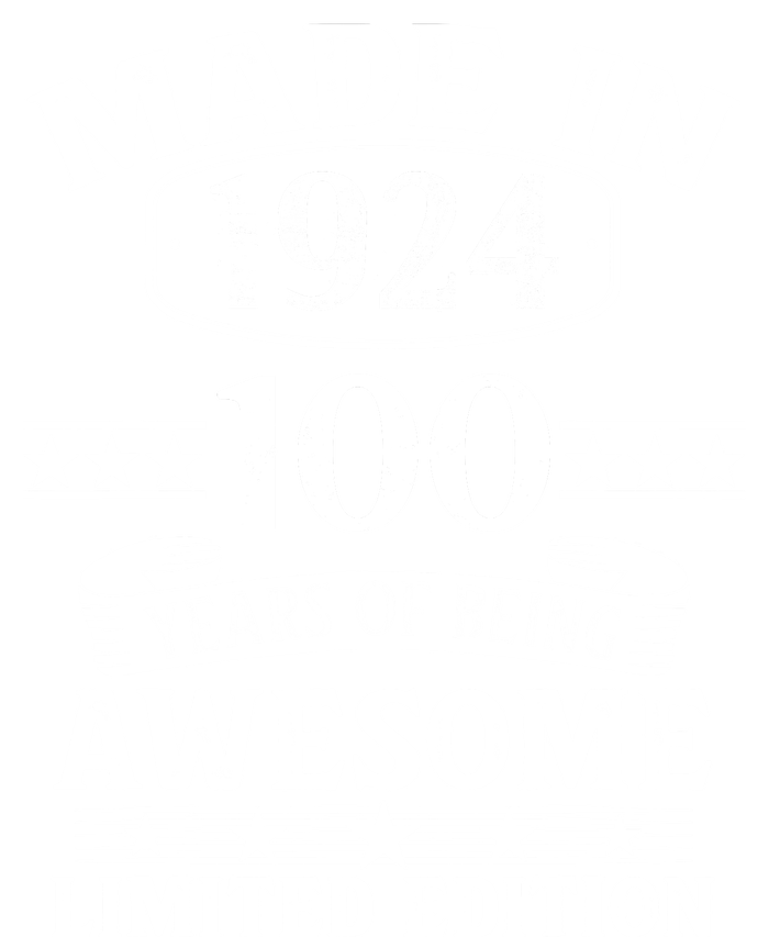 Made In 1924 100 Years Of Being Awesome Limited Edition 100th Birthday Tall Hoodie