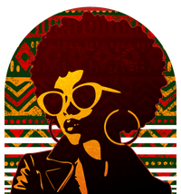 Vintage Retro Stylish Black African American Woman With Afro Women's Momentum V-Neck T-Shirt