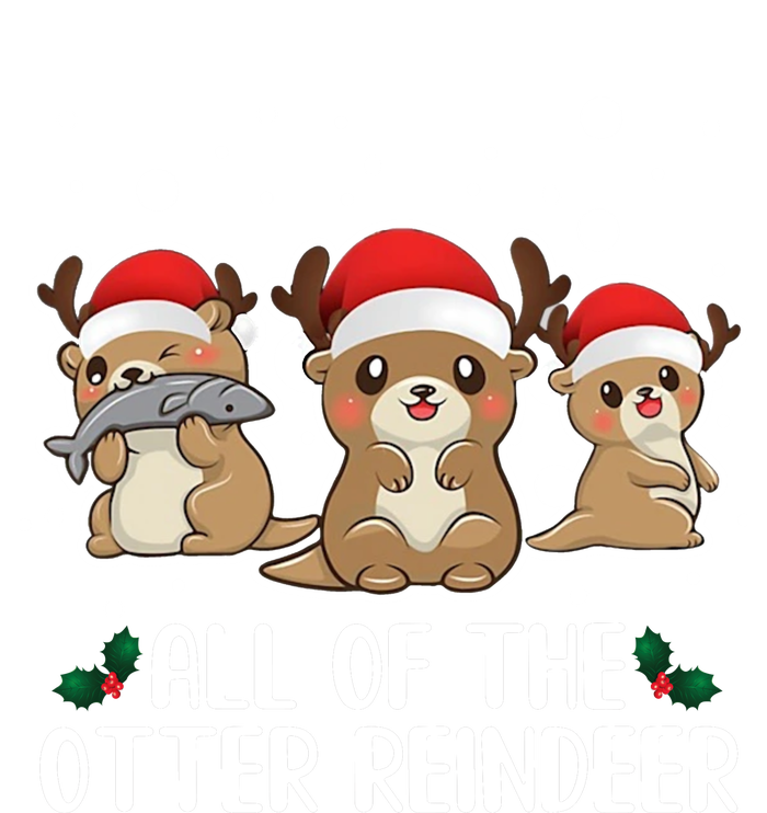 All Of The Otter Reindeer Christmas Short Acrylic Beanie