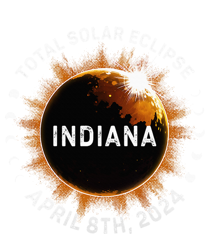 Total Solar Eclipse Path of Totality April 8th 2024 Indiana Tie-Dye T-Shirt