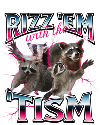 Autism Funny Rizz Em With The Tism Meme Autistic Racoon Long Sleeve Shirt