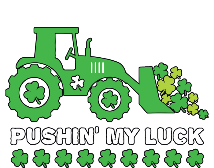 St Patricks Day Pushing My Luck Monster Truck High Crown Mesh Back Trucker Hat