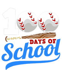 100 Days Of School Baseball 100th Day Women's Pullover Hoodie