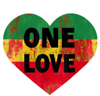 Reggae Heart One Love Rasta Reggae Music Rastafarian Jamaica V-Neck T-Shirt