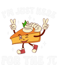 I'm Just Here For The Pi Funny Math Teacher Pi Day Pie Cooling Performance Long Sleeve Crew