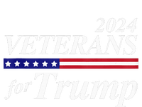 Veterans For Trump 2024 Conservative Republican Trump 2024 Striped Beanie with Solid Band