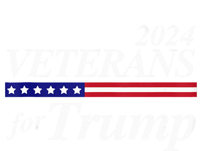 Veterans For Trump 2024 Conservative Republican Trump 2024 Striped Beanie with Solid Band