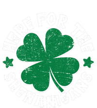 St Patricks Day Here For The Shenanigans Lucky Shamrock Clover T-Shirt