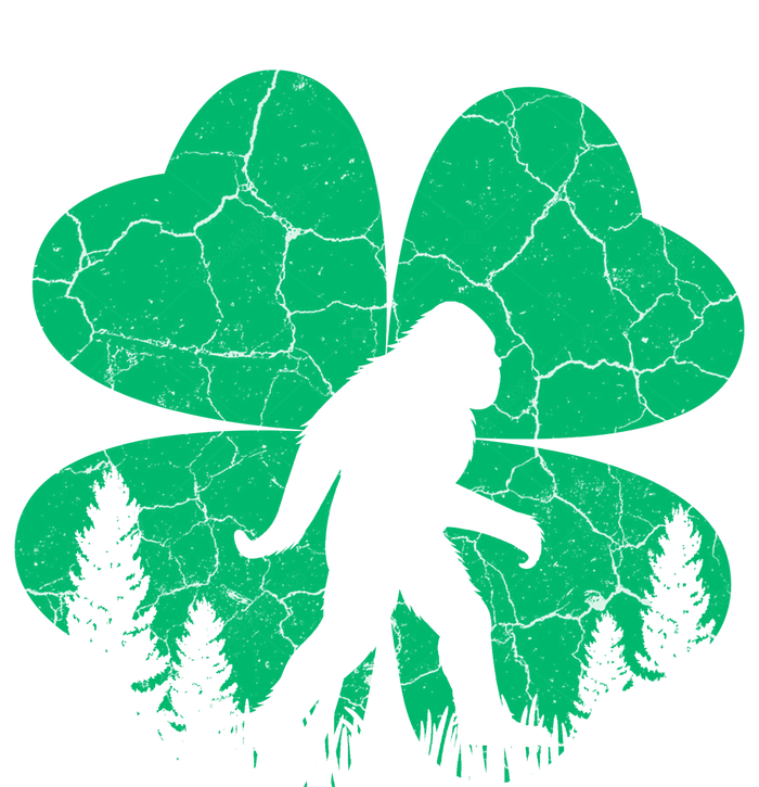 St Patricks Day Bigfoot Sasquatch Irish Clover Kids Tie-Dye T-Shirt