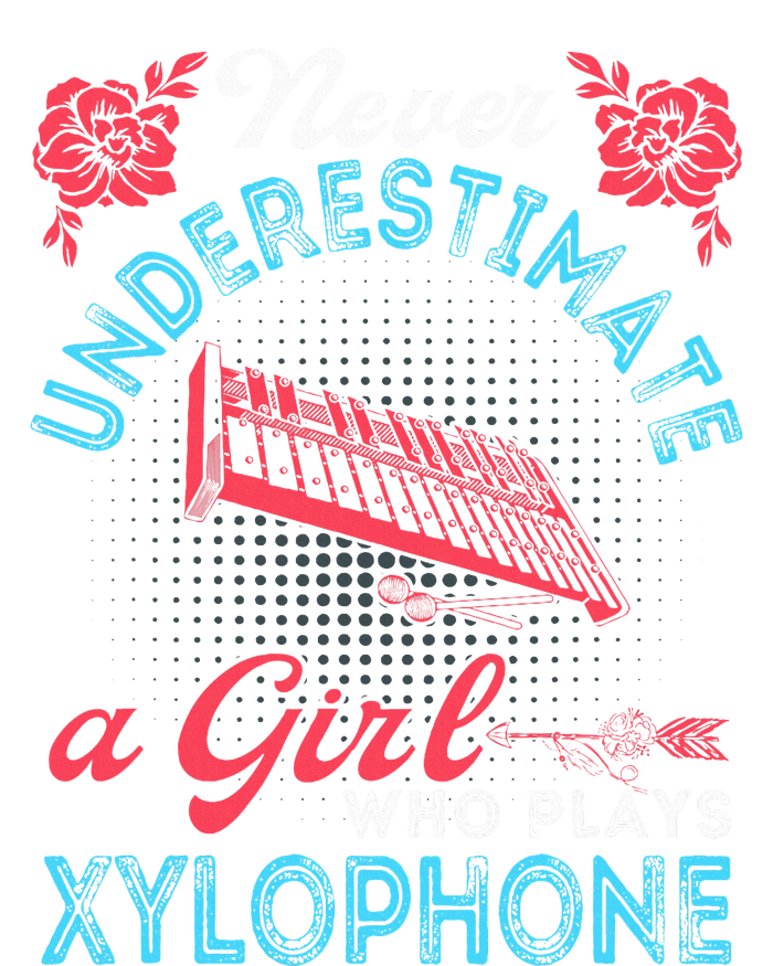 Vintage Never Underestimate Girl Who Plays Xylophone Musical Kids Hoodie