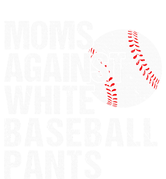 Moms Against White Baseball Pants Funny Baseball Mom Zip Tote Bag