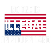 No One Is Illegal On Stolen Land Womens Cotton Relaxed Long Sleeve T-Shirt