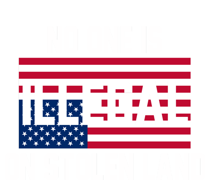 No One Is Illegal On Stolen Land Womens Cotton Relaxed Long Sleeve T-Shirt