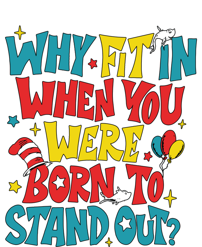 Why Fit In When You Were Born To Stand Out Autism Awareness PosiCharge Competitor Tank