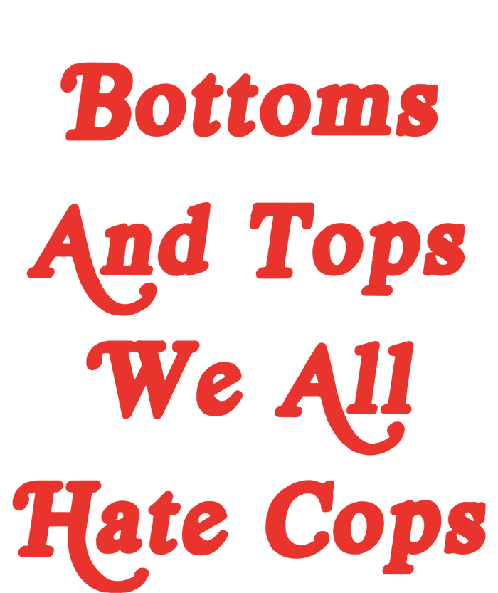 Bottoms And Tops We All Hate Cops Women's Long Sleeve Flannel Pajama Set 