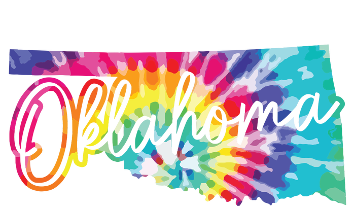 Oklahoma Tie Dye State Map Pride Hippie Vintage Retro Sweatshirt