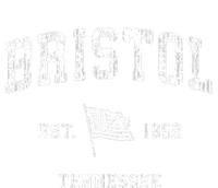 Bristol Tennessee Tn Vintage Us Flag Sports Kids Long Sleeve Shirt