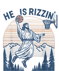 He Is Risen Rizzin Easter Jesus Christian Faith Basketball Tall Hoodie