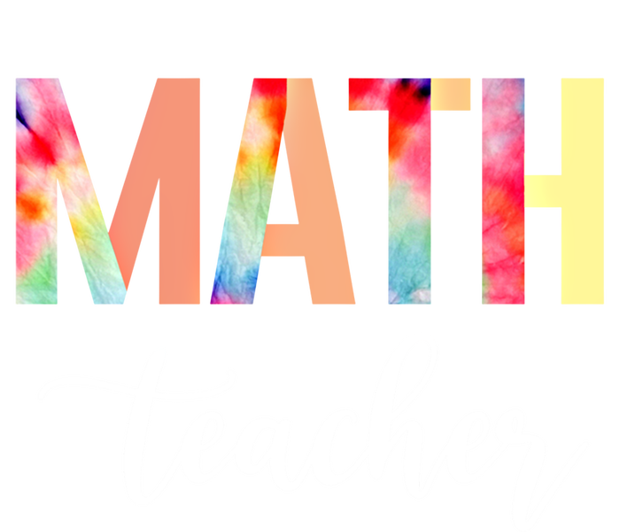 Math Teacher Cute Tie Dye Funny First Day Back To School Great Gift Performance Fleece Hoodie