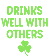 Funny St Patricks Day Drinking Irish Drinks Well With Others USA-Made Doggie Bandana