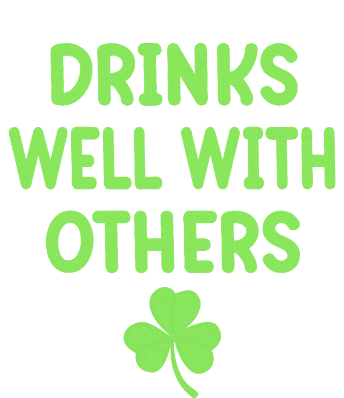 Funny St Patricks Day Drinking Irish Drinks Well With Others USA-Made Doggie Bandana