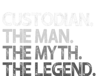 Custodian Gift The Man Myth Legend Womens Funnel Neck Pullover Hood