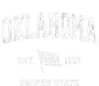 Oklahoma Vintage Us Flag Sports Design Women's T-Shirt