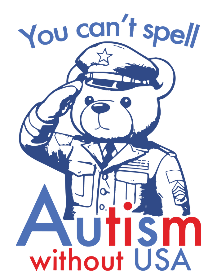 You Can’T Spell Autism Without Usa Women's Knotted Racerback Tank