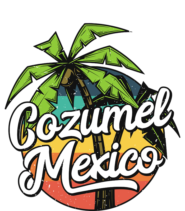 Cozumel Mexico Vacation 7 Panel Mesh Trucker Snapback Hat