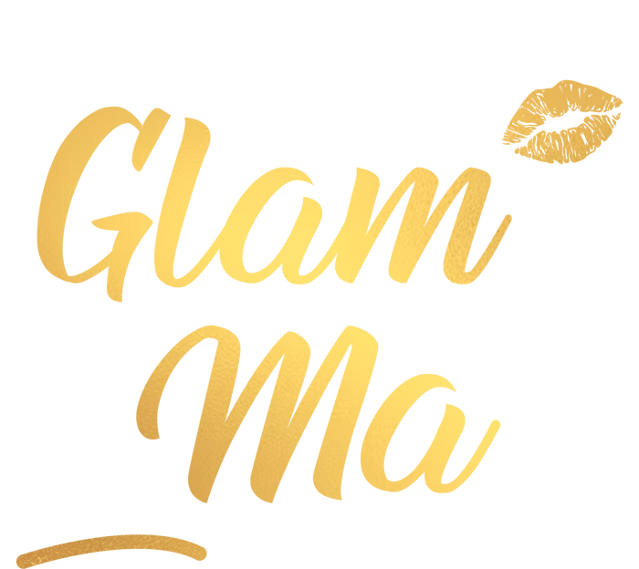 Perfect Glamma Glamma Granny Grandma Gold Kiss Present Gift T-Shirt