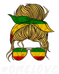 Rasta Reggae Music One Love Messy Bun Hair Jamaica Rastafari Daily Commute Backpack