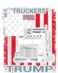 Truckers For Trump American Flag Trump 2024 Vintage T-Shirt