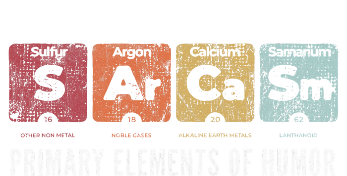 Sarcasm Primary Elements Of Humor Periodic Table Science Magnet