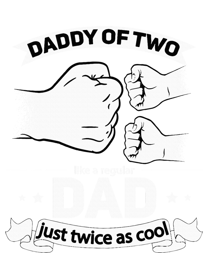 Dad Squared Fathers Day Dad Of Two Cool Daddy Of 2 T-Shirt