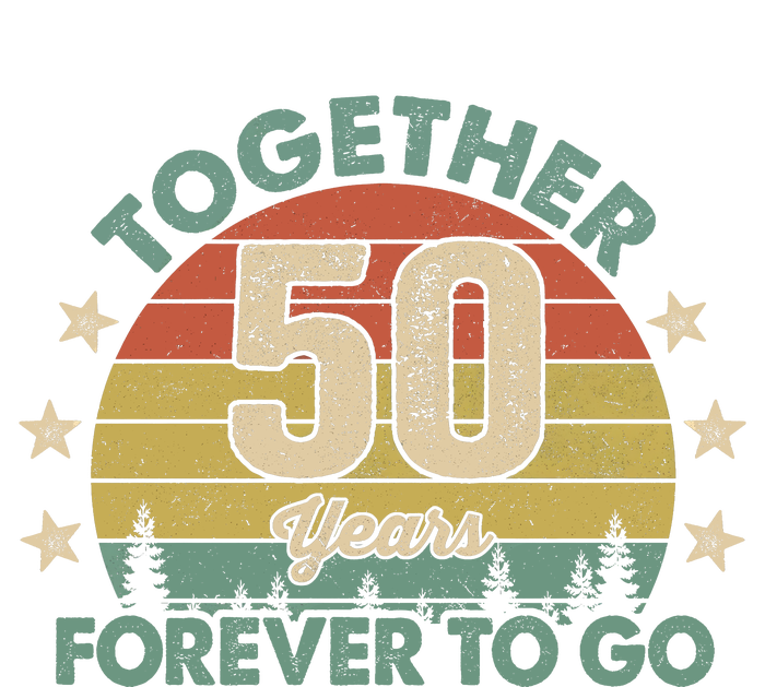 50 Years Together To Go Vintage Bumper Sticker