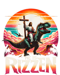 He Is Rizzen Jesus Has Rizzen Retro Christian Dinosaur Metallic Star Ornament