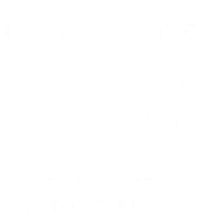 Saurus I Want To Live To Pay Off My Student Loans Women's Knotted Racerback Tank