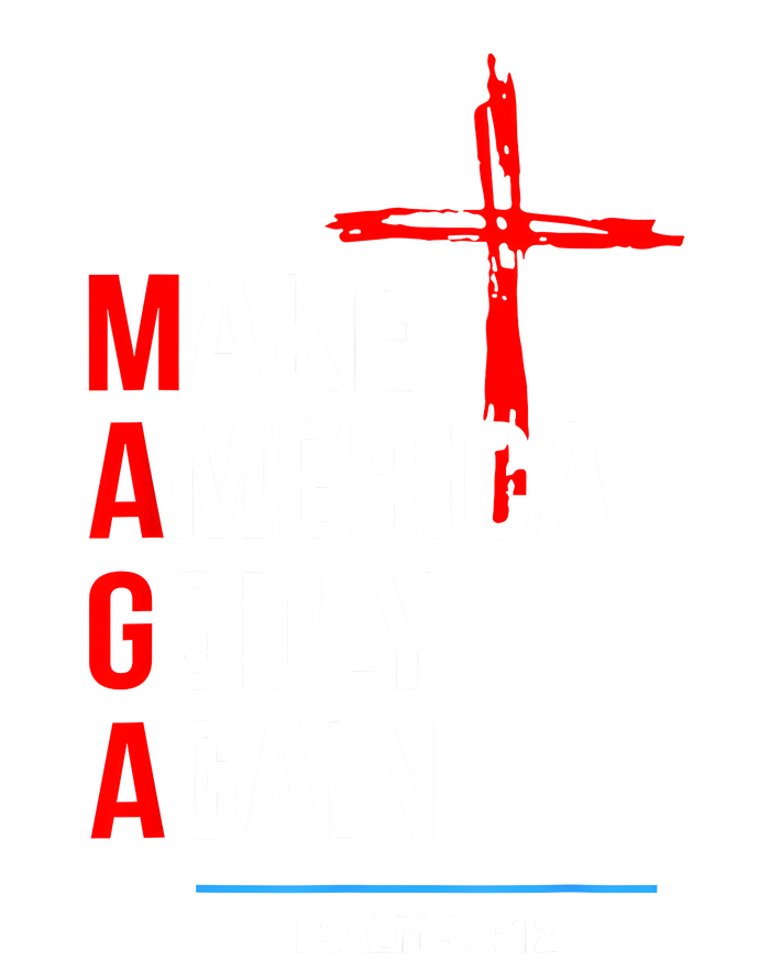 Make America Godly Again Psalm 33 12 Flat Bill Trucker Hat