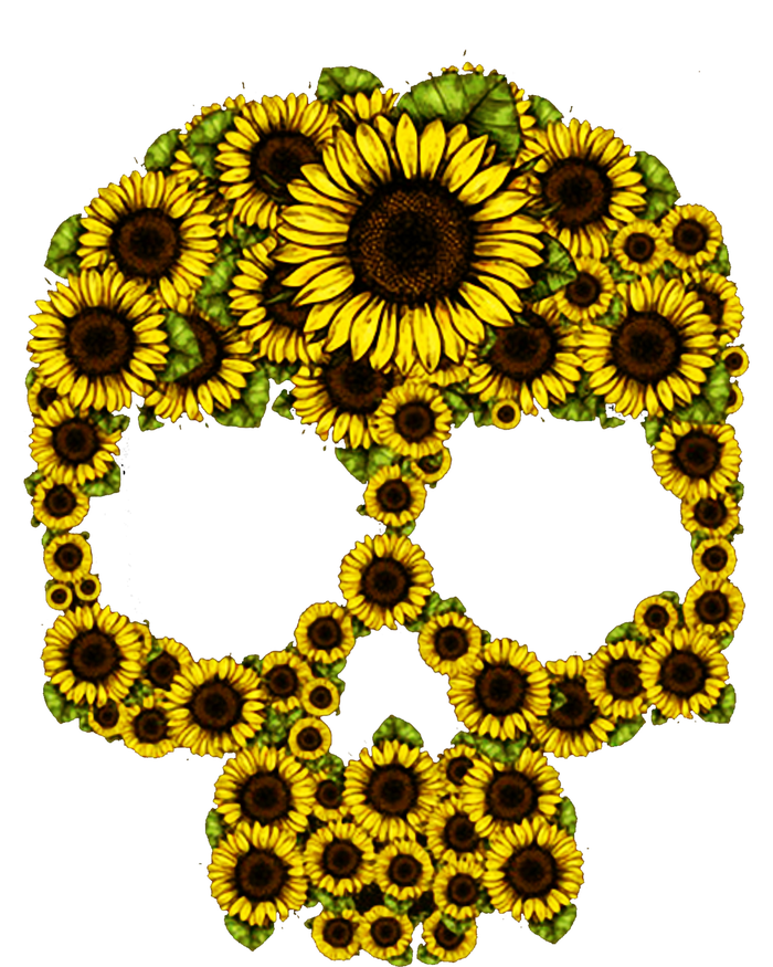 Sunflower Skull Sweatshirt Cinch Pack Bag