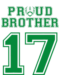 Custom Proud Football Brother Number 17 G Personalized Drawstring Bag