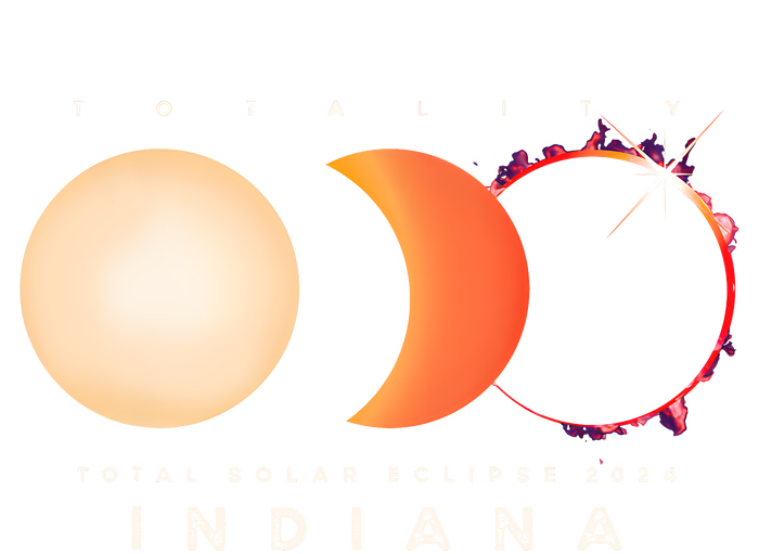 Solar Eclipse 2024 Total Eclipse Indiana America Graphic Dry Zone Grid Polo