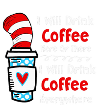 I Will Drink Coffee Here Or There Funny Teacher Kids Tie-Dye T-Shirt