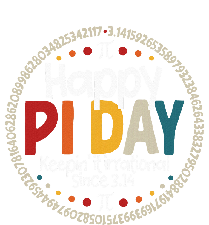 Pi For Teacher Vintage 314 Pi Happy Pi Day 7-Panel Snapback Hat