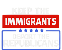 Keep The Immigrants Deport The Republicans Womens Cotton Relaxed Long Sleeve T-Shirt